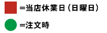 =当店休業日（日曜日）